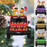 Personalized Jeep Duck Wooden Ornament Printed LDMVQ23695