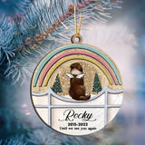 Personalized Dog Angel Custom Name Wooden Ornament 2 Layer Printed PTN23696