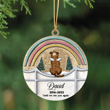 Personalized Dog Angel Custom Name Wooden Ornament 2 Layer Printed PTN23696