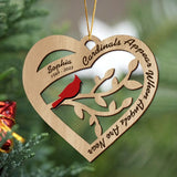 Personalized Cardinals Appear When Angels Are Near Wooden Ornament 2 Layer Printed HTHKVH23699