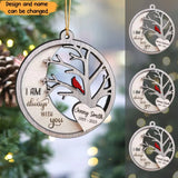 Personalized I Am Always With You Wooden Ornament 2 Layer Printed HTHVQ23701