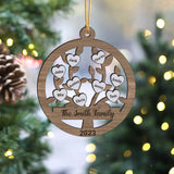 Personalized Family Custom Name Wooden Ornament 2 Layer Printed HTHVQ23705