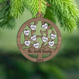 Personalized Family Custom Name Wooden Ornament 2 Layer Printed HTHVQ23705