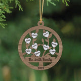 Personalized Family Custom Name Wooden Ornament 2 Layer Printed HTHVQ23705
