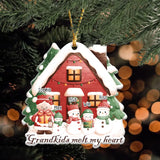 Personalized Grandkids Melt My Heart Acrylic Ornament Printed HTHHN23708