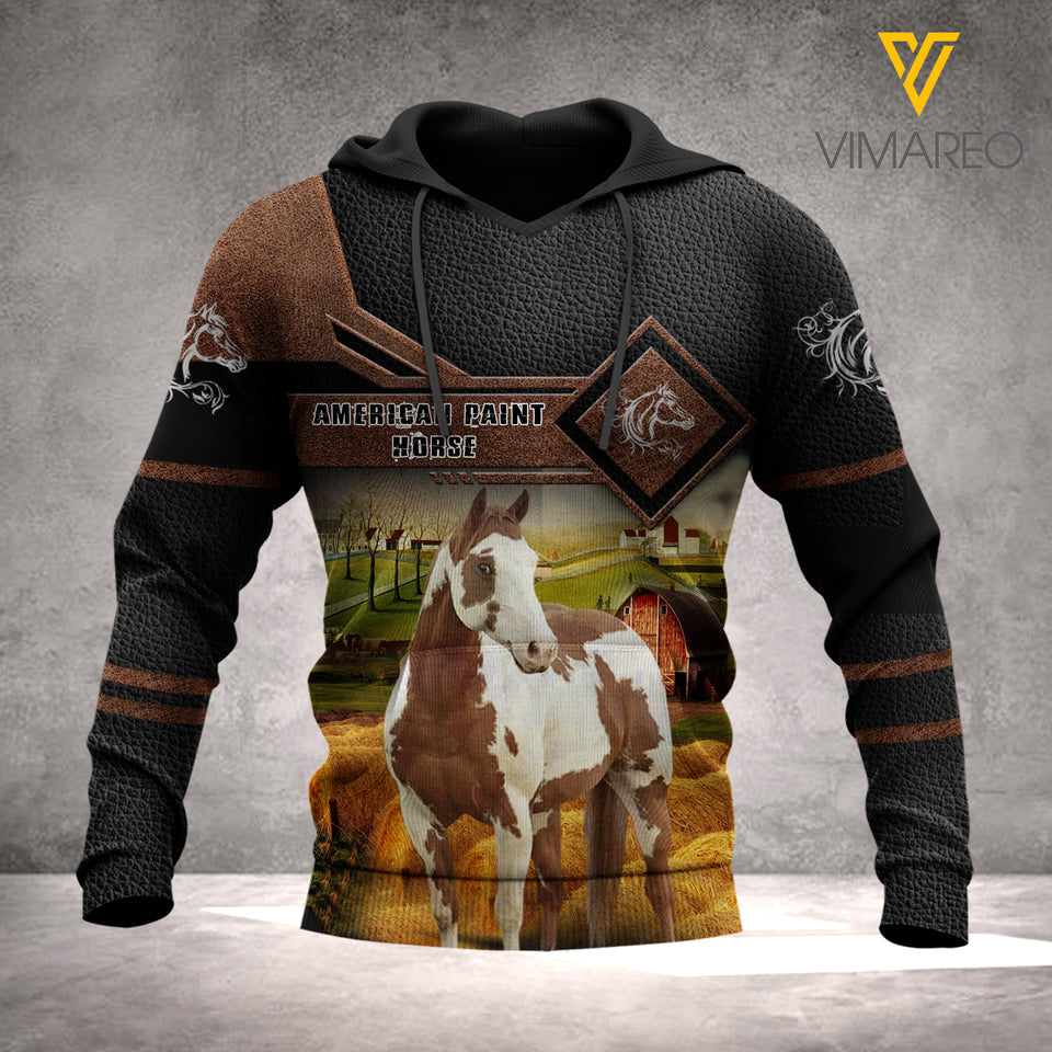 VH American Paint Horse HOODIE 3D ALL PRINT 2302 N.V