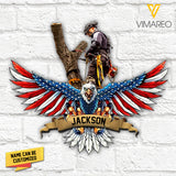 Personalized Arborist Cut Metal Sign SEP-QH14