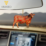BEEF MASTER CATTLE CAR HANGING ORNAMENT