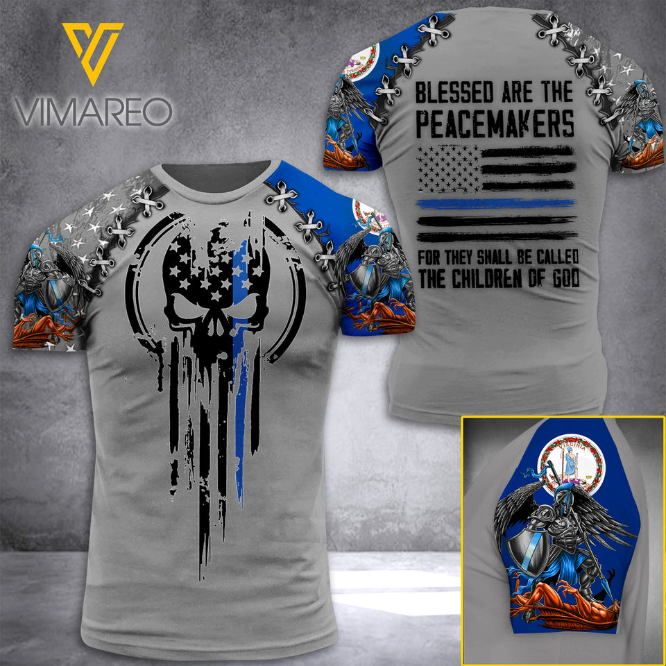 VIRGINIA PEACEMAKERS TSHIRT 3D PRINTED JUL-NL29