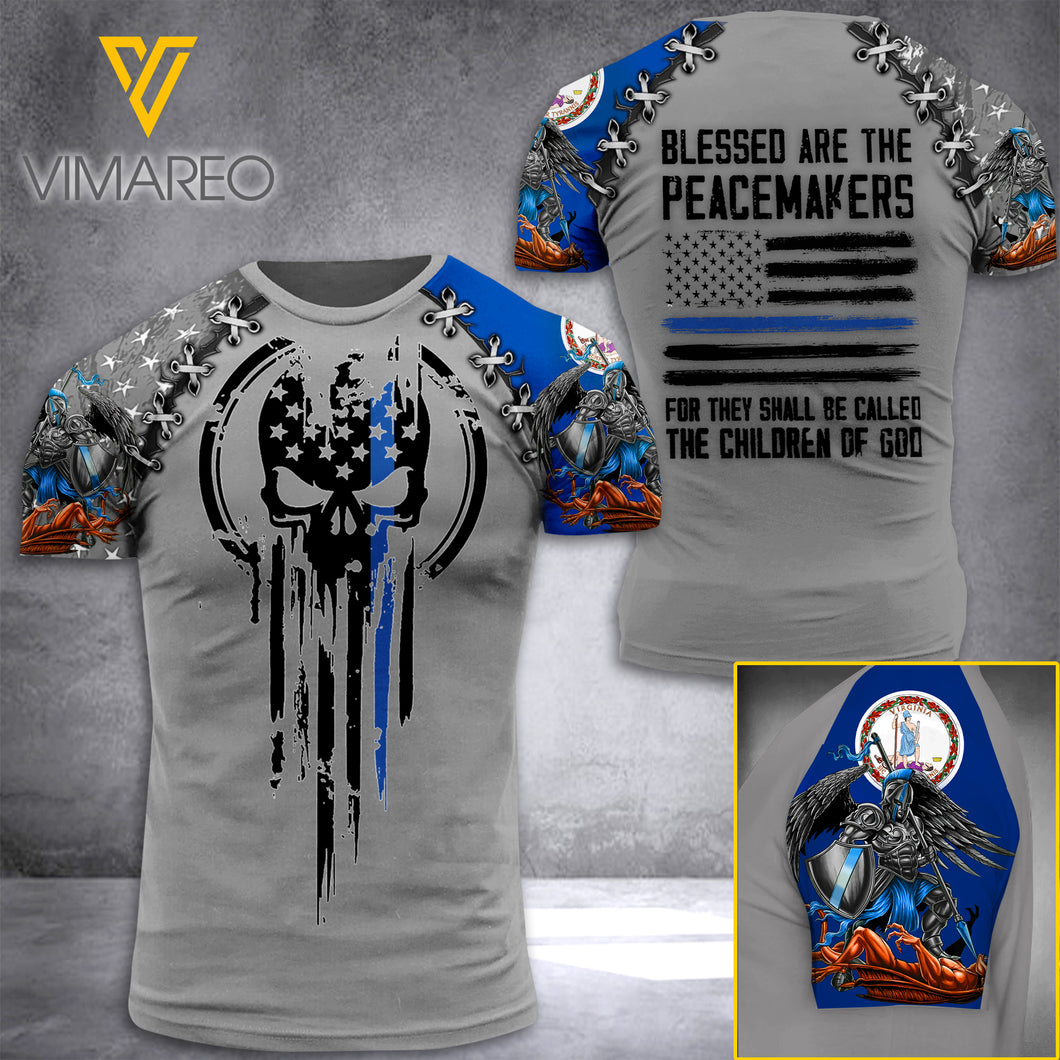 VIRGINIA PEACEMAKERS TSHIRT 3D PRINTED JUL-NL29