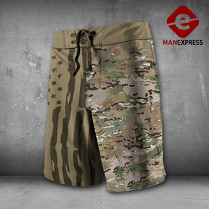 US soldier camo short 3d printed 010621
