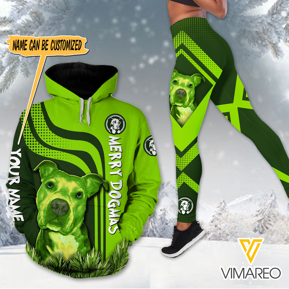 PERSONALIZED PITBULL DOG COMBO HOODIE + LEGGING PRINTED NOV-MA29
