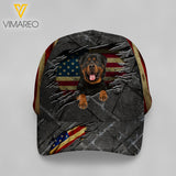 ROTTWEILER DOG PEAKED CAP 3D LC