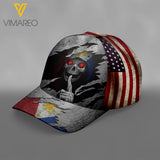 Philippines Peaked cap 3D TL093 SKULL usa
