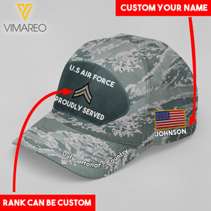 US ARI FORCE CUSTOMIZE PEAKED CAP 3D LC