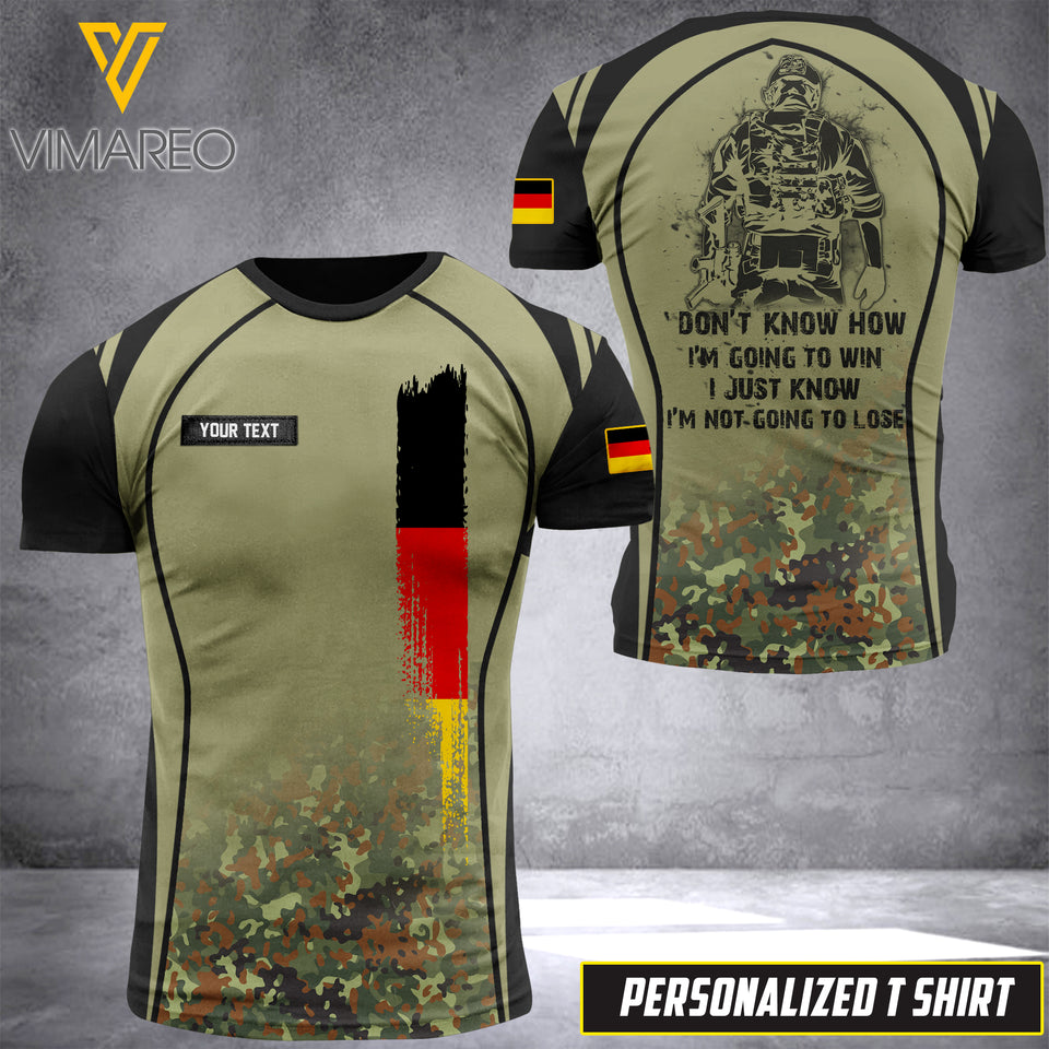 Customized German Soldier 3D Printed Combat Shirt EZMQ010621