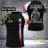 Customized French Darkness Soldier3D Printed Combat Shirt EZMQ200521