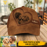 Personalized Dogs Lovers Leather Printed Cap