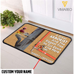 Personalized Arborist Doormat JUE-MD10