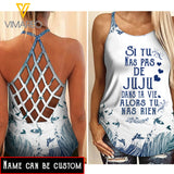 PHN Personalized Criss-Cross Open Back Camisole Tank Top Legging MAR-MD16