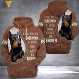 DOBERMAN DOG HOODIE 3D LC