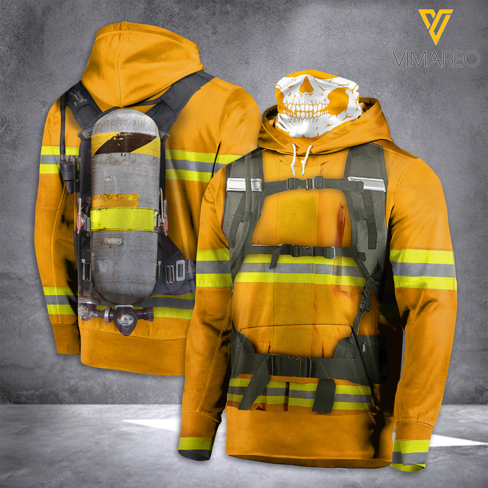 firefighter MASK HOODIE 3D PRINTED LMT v2