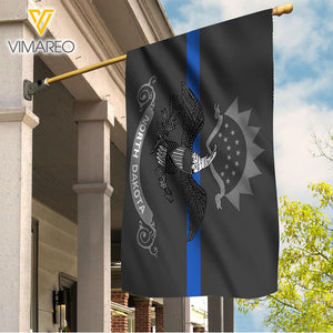 North Dakota blue line Flag TML