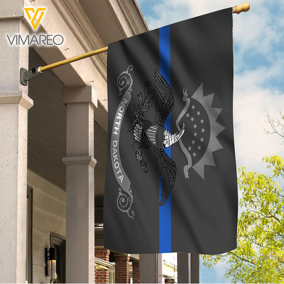 North Dakota blue line Flag TML