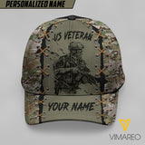 PERSONALIZED US VETERAN PEAKED CAP 3D