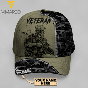 VETERAN CUSTOMIZE PEAKED CAP 3D