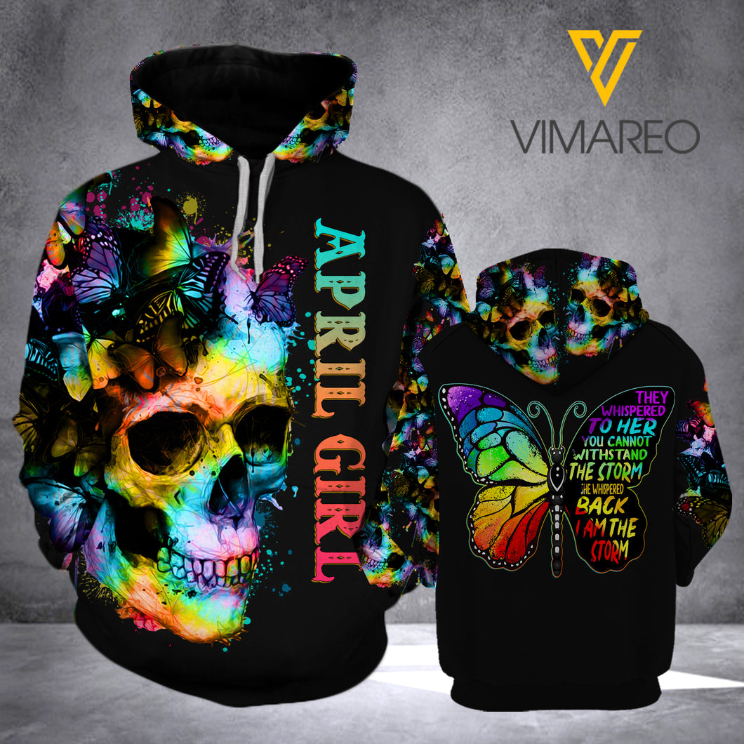 APRIL GIRL HOODIE 3D TPM STORM