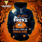 MY ROOM BROKE DRIVE A ARABIAN HORSE 3D HOODIE PRINTED TNMA