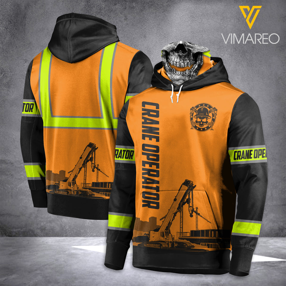 Crane Operator Mask Hoodie 3d printed dh