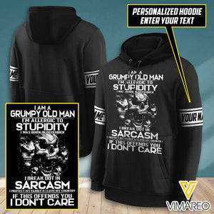 PERSONALIZED GRUMPY OLD MAN WAS BORN IN DECEMBER HOODIE 3D PRINTED OCT-MA19