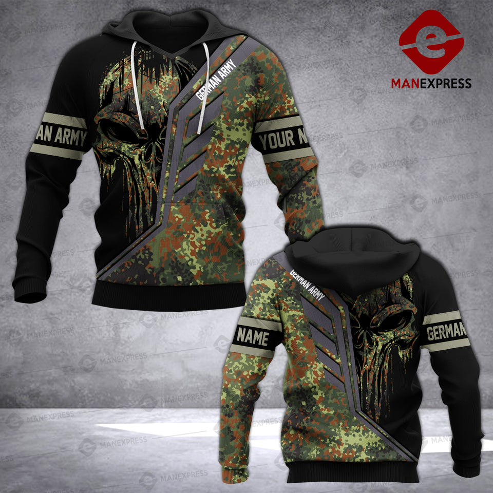 Customized German Soldier 3D Printed Combat Hoodie EZQ1405