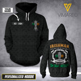 VMAH PERSONALIZED ST.PATRICK'S DAY HOODIE 3D PRINTED MAR-MA04