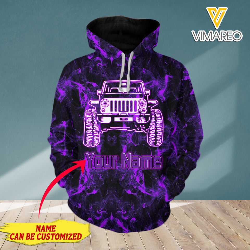 PERSONALIZED JEEP HOODIE 3D PRINTED NEY110A