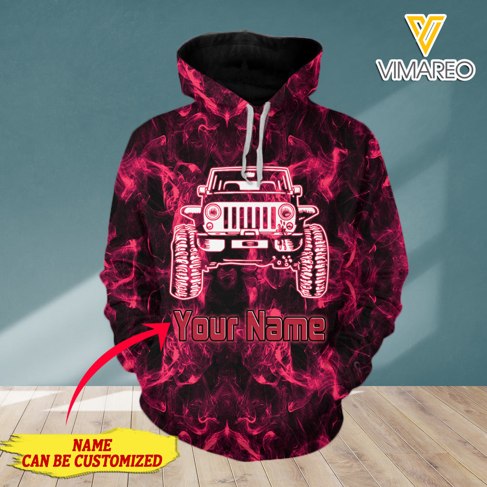 PERSONALIZED JEEP HOODIE 3D PRINTED NEY110A