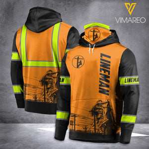 Line man Mask Hoodie 3d printed dh