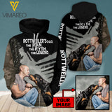 PERSONALIZED ROTTWEILER HOODIE 3D PRINTED AUG-MA23
