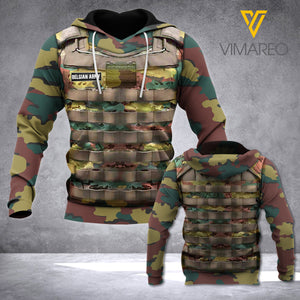 belgian ARMY HOODIE 3D TPM CAMO