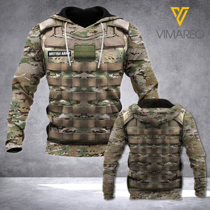 british ARMY HOODIE 3D TPM CAMO