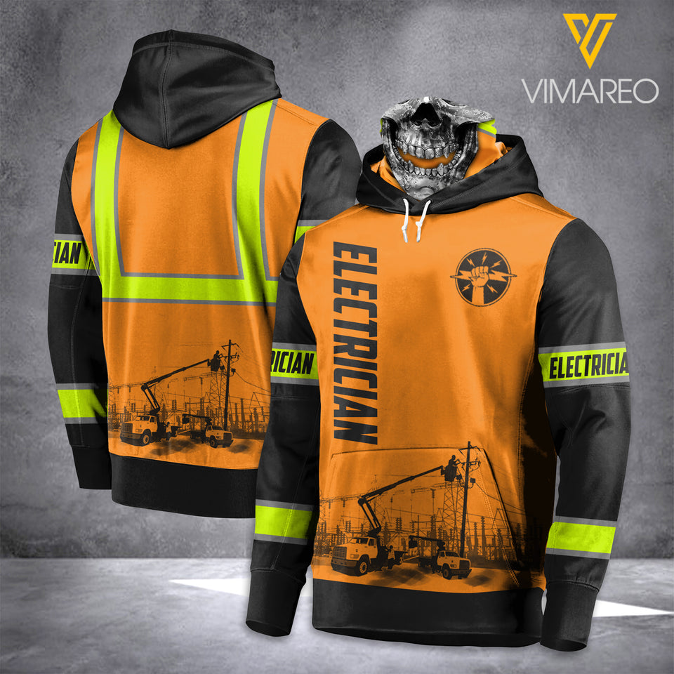Electrician Mask Hoodie 3d printed dh
