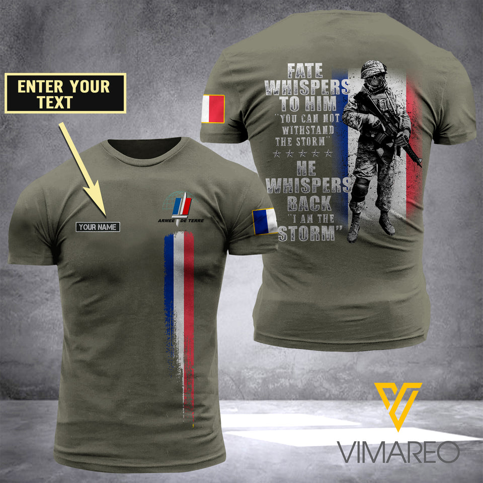PHN PERSONALIZED French Army TSHIRT PRINTED APR-MQ14