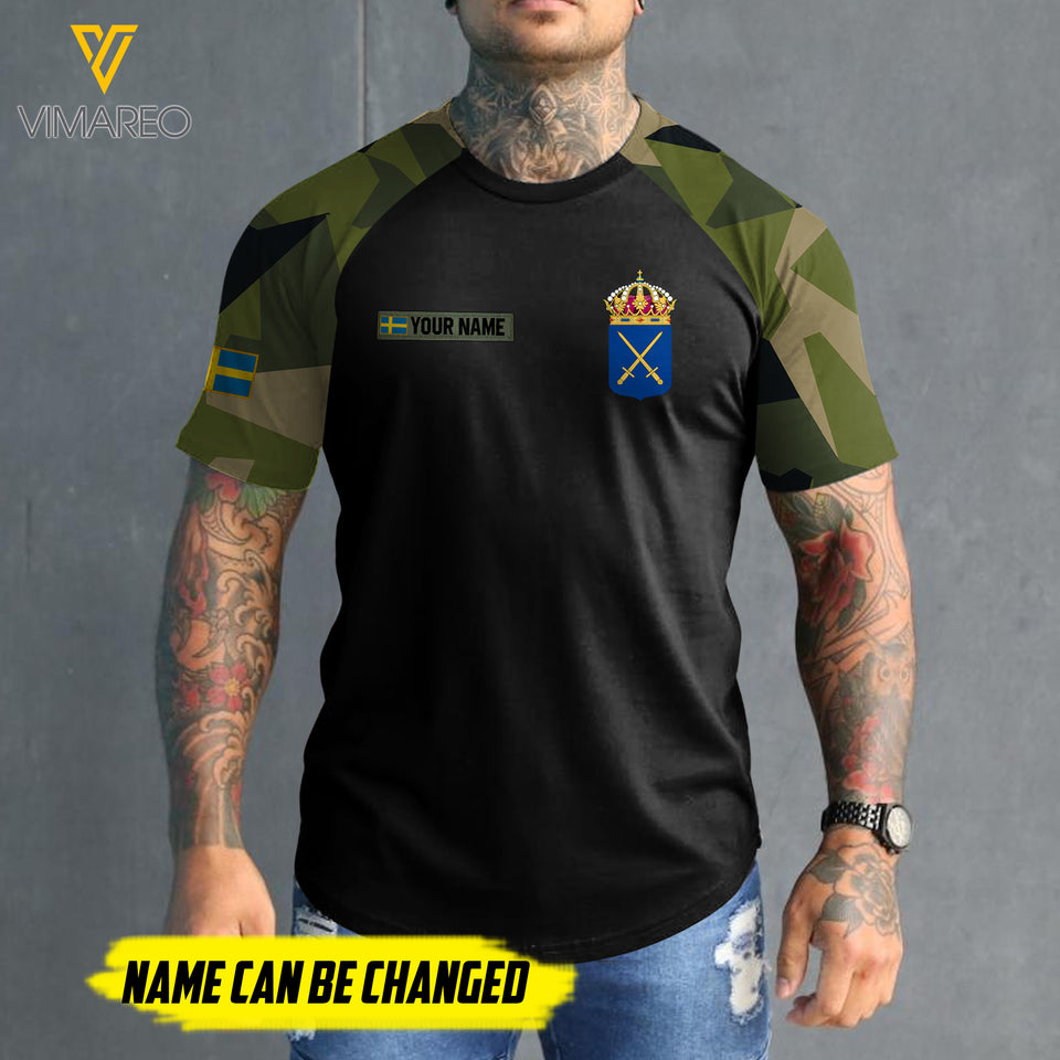 Customized Sweden 3D PRINTED SHIRT 2207MQ