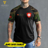 Customized Swiss 3D PRINTED SHIRT 2407MQ