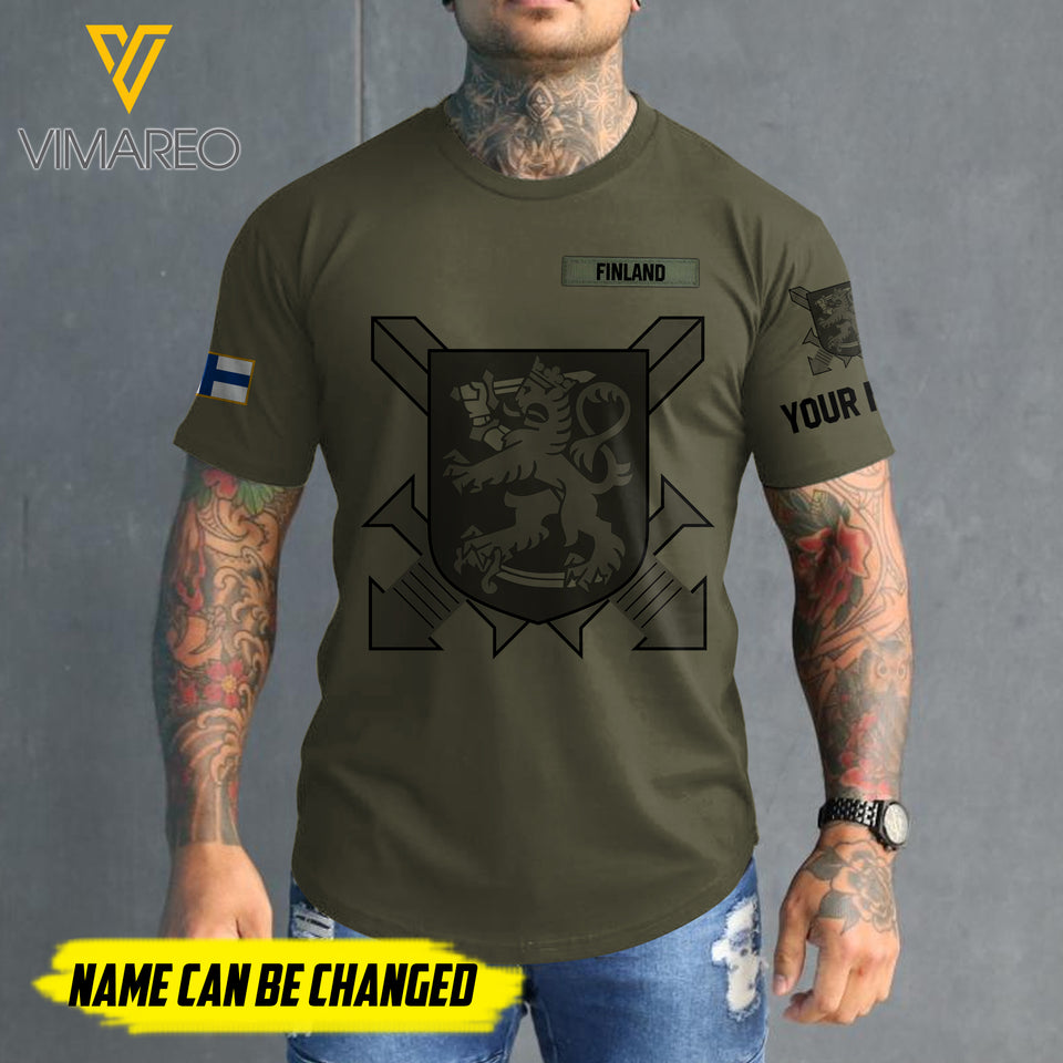 Customized Finland 3D PRINTED SHIRT 2407MQ