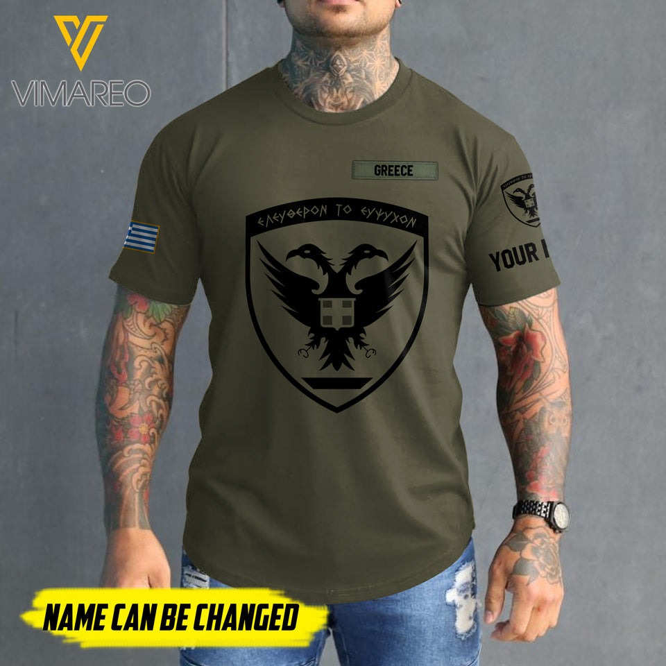 Customized Greece 3D PRINTED SHIRT 2407MQ