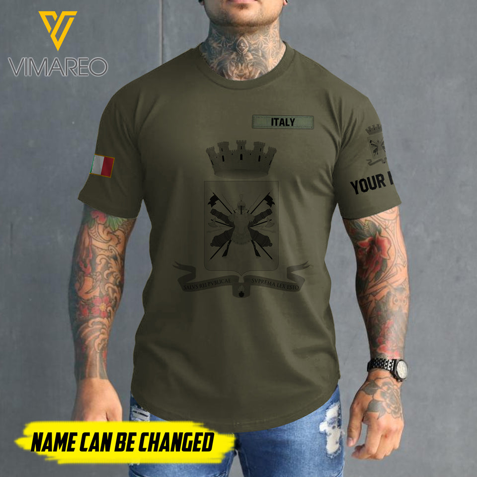 Customized Italy 3D PRINTED SHIRT 2107MQ