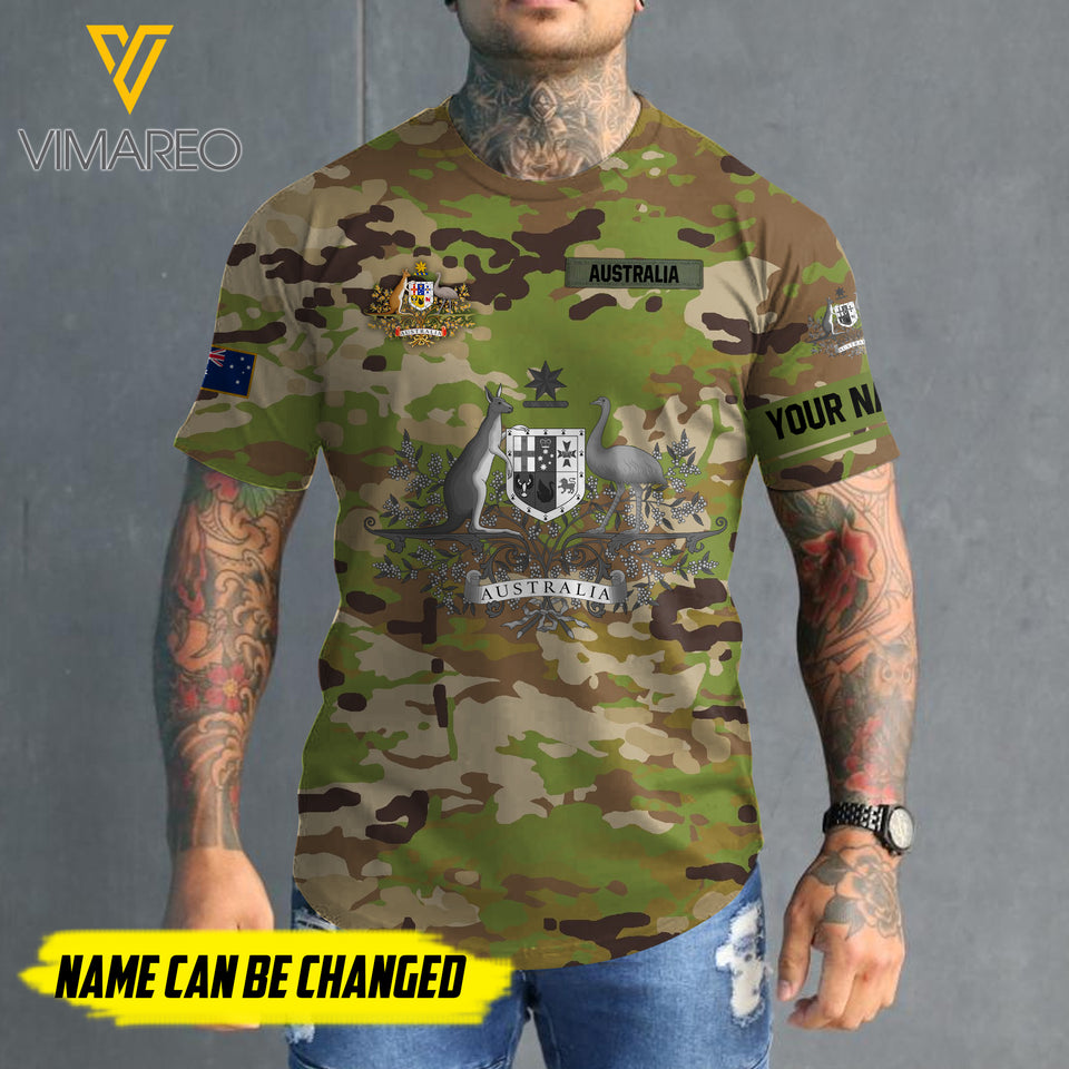 Customized AUSTRALIA 3D PRINTED SHIRT 1607MQ
